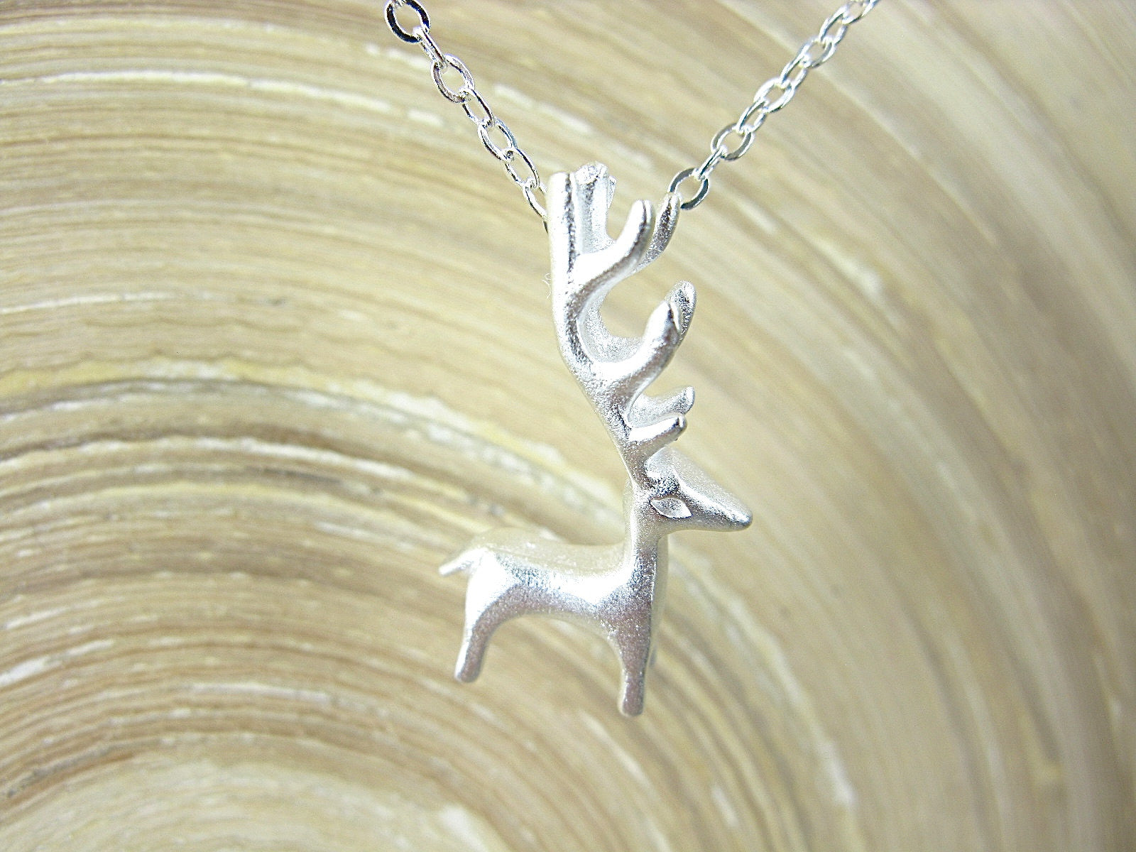 Deer 925 Stering Silver Pendant Necklace Necklace - Faith Owl