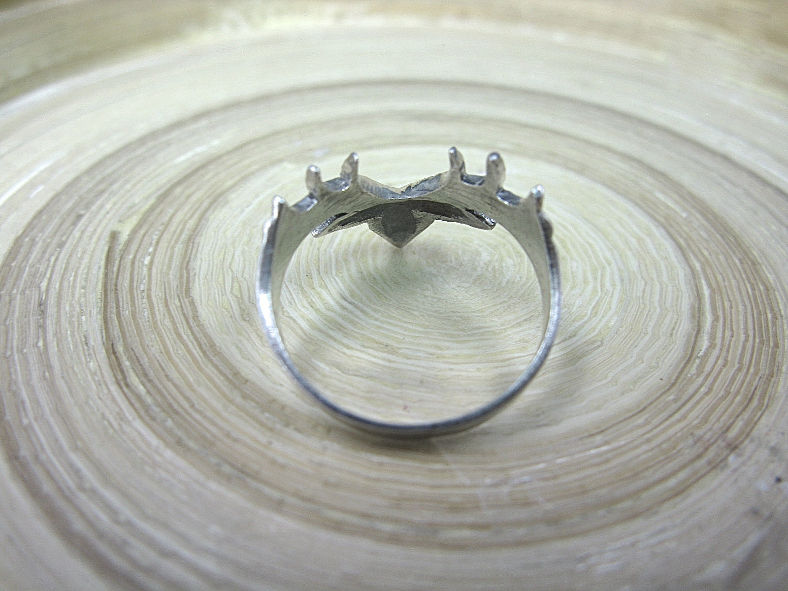 Deer Reindeer Ring in 925 Sterling Silver Ring - Faith Owl
