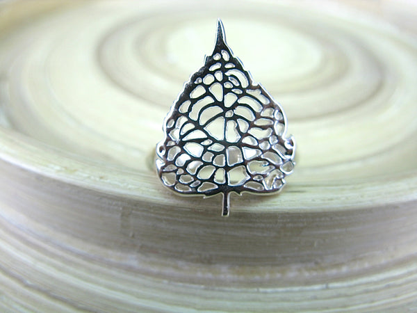 Leaf Filigree Lace 925 Sterling Silver Ring Ring Faith Owl - Faith Owl