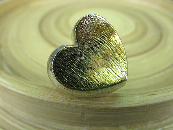 Heart Two Tone Vermeil 925 Sterling Silver Ring Ring - Faith Owl
