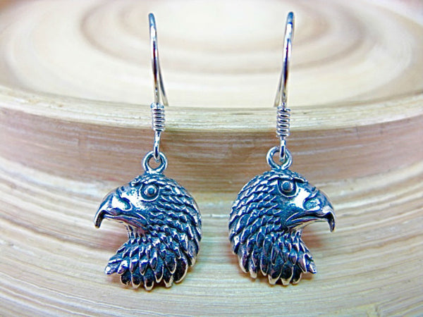 Eagle Dangle Earrings in 925 Sterling Silver
