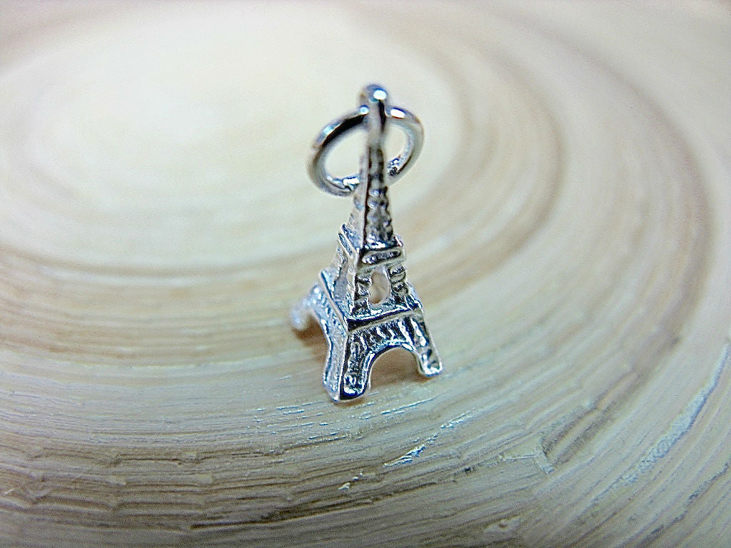 3D Eiffel Tower 925 Sterling Silver Pendant