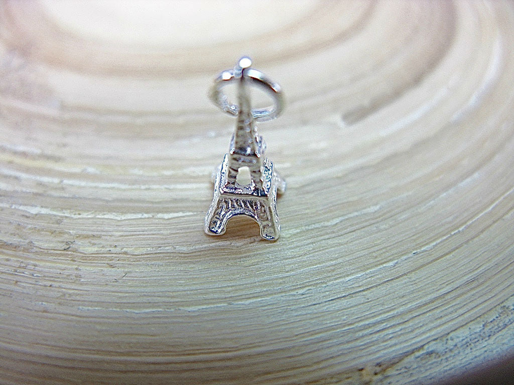 3D Eiffel Tower 925 Sterling Silver Pendant
