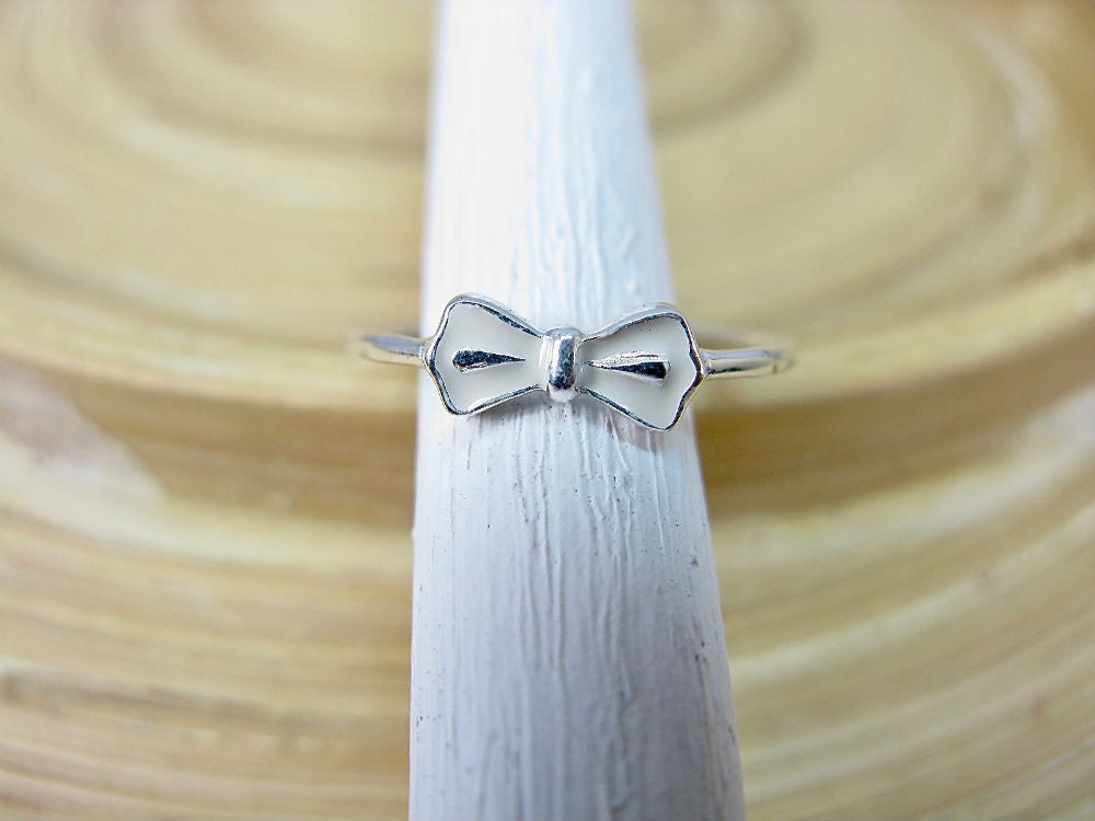 Ribbon Bow 925 Sterling Silver Ring