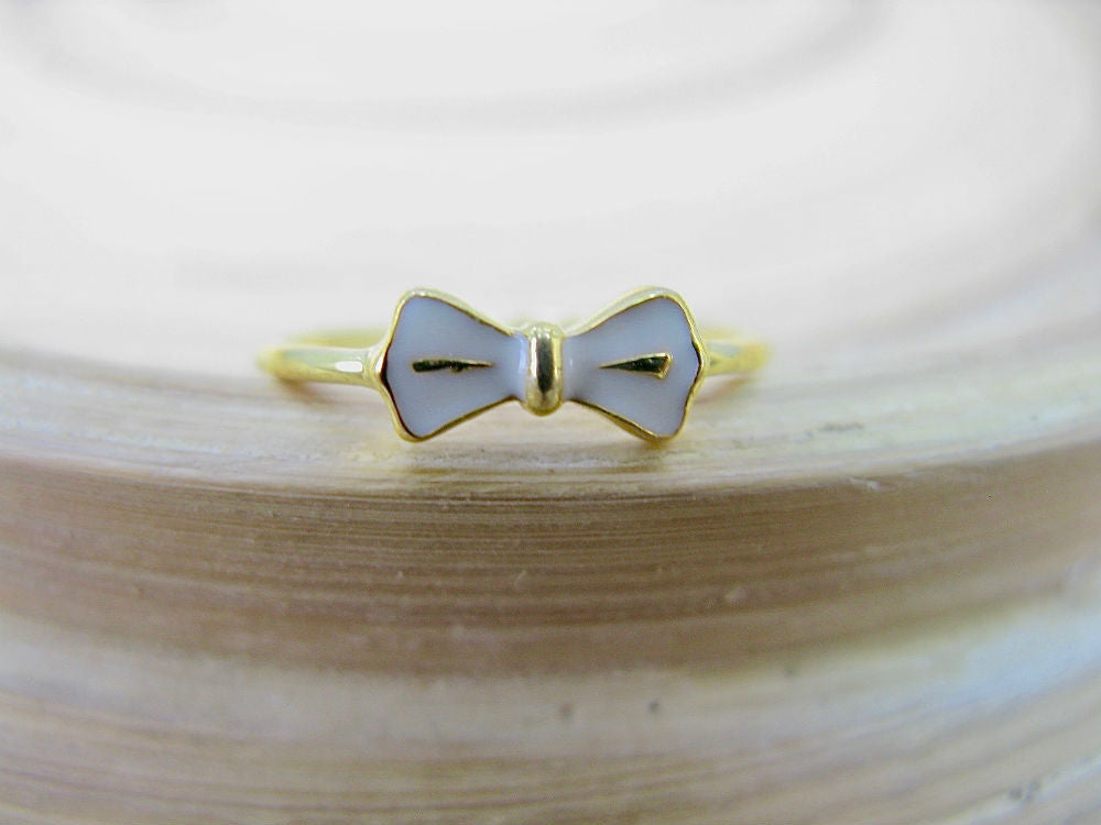 Ribbon Bow 925 Sterling Silver Ring