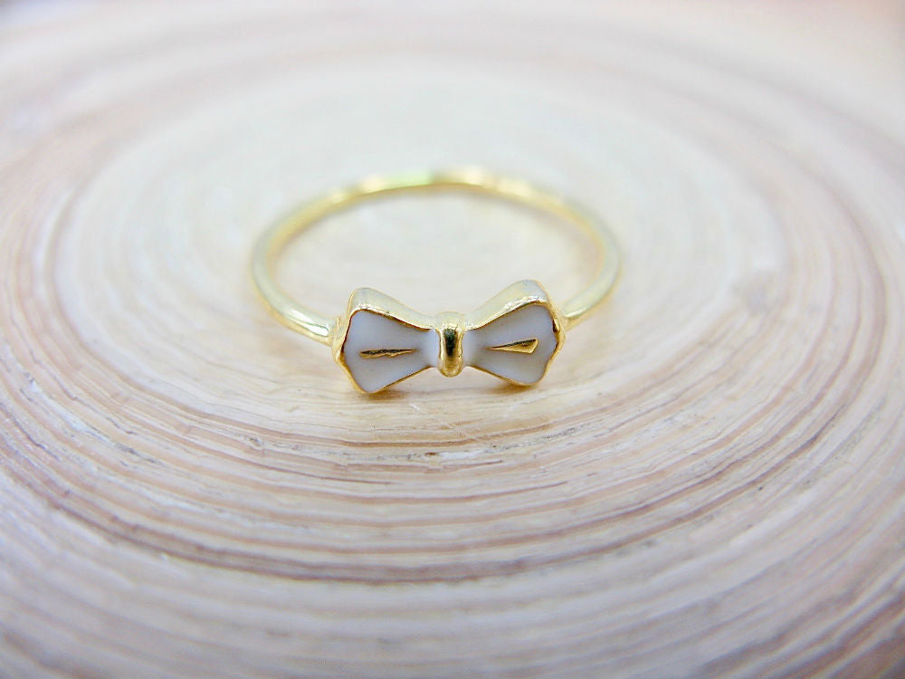 Ribbon Bow 925 Sterling Silver Ring