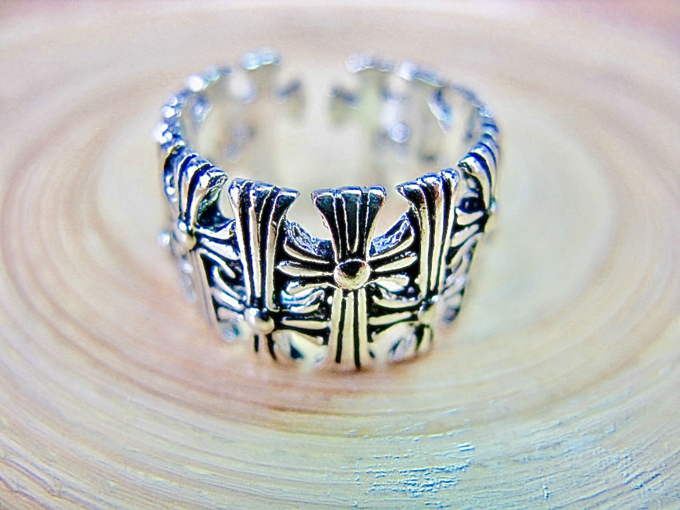 Cross Eternity 925 Sterling Silver Ring