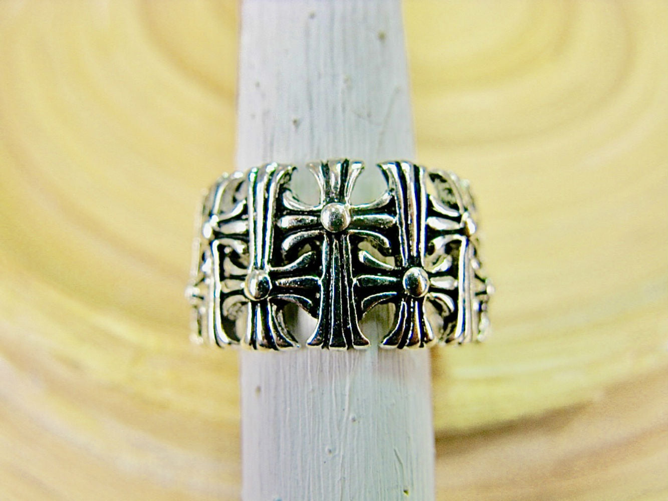 Cross Eternity 925 Sterling Silver Ring