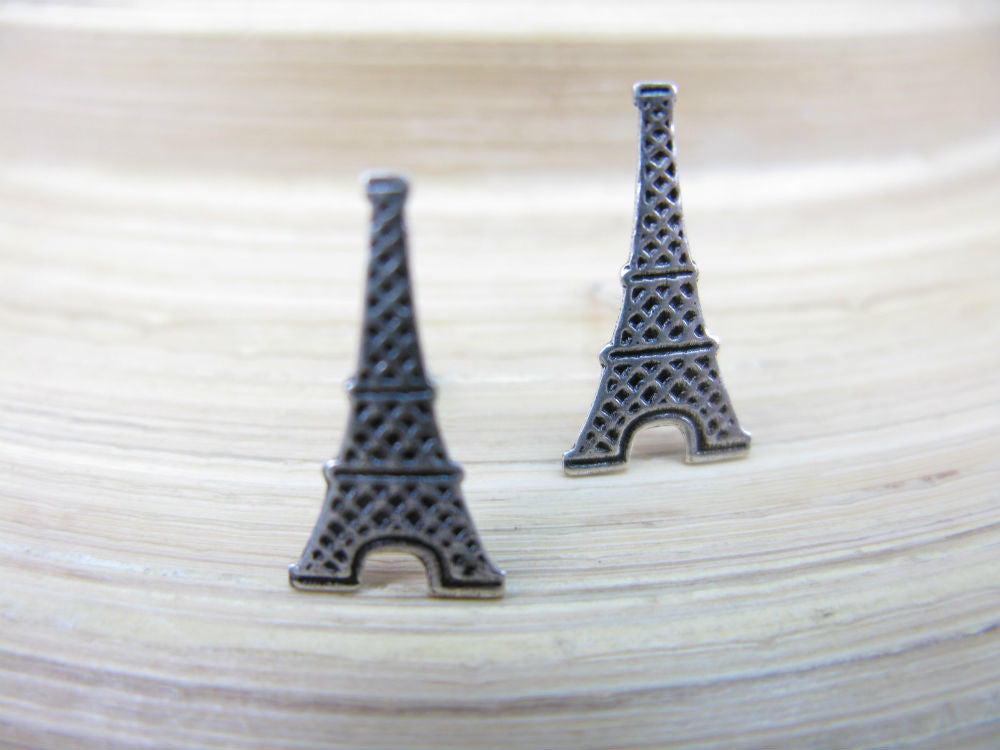 Eiffel Tower 925 Sterling Silver Stud Earrings