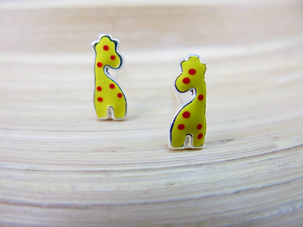 Giraffe 925 Sterling Silver Stud Earrings