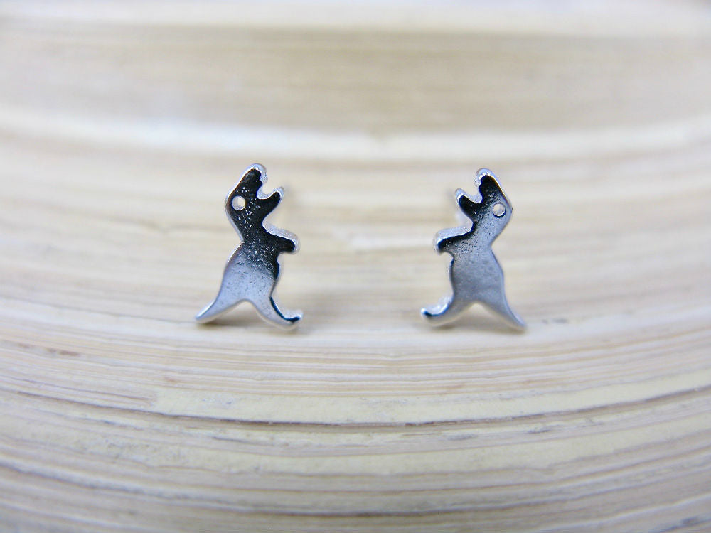Dinosaur 925 Sterling Silver Stud Earrings