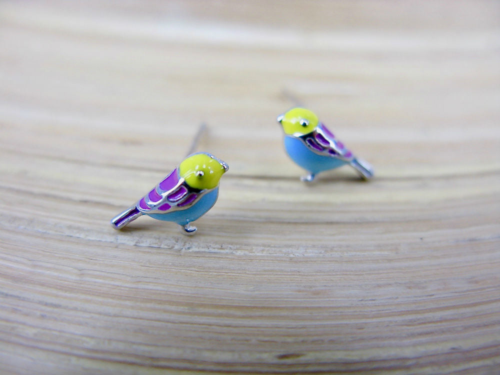 Bird 925 Sterling Silver Stud Earrings