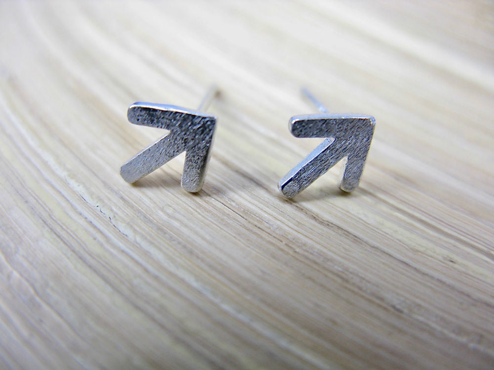 Arrow Sign 925 Sterling Silver Stud Earrings