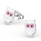 Owl 925 Sterling Silver Stud Earrings