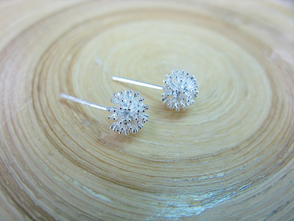 Abstract Flower Firework 925 Sterling Silve Stud Earrings