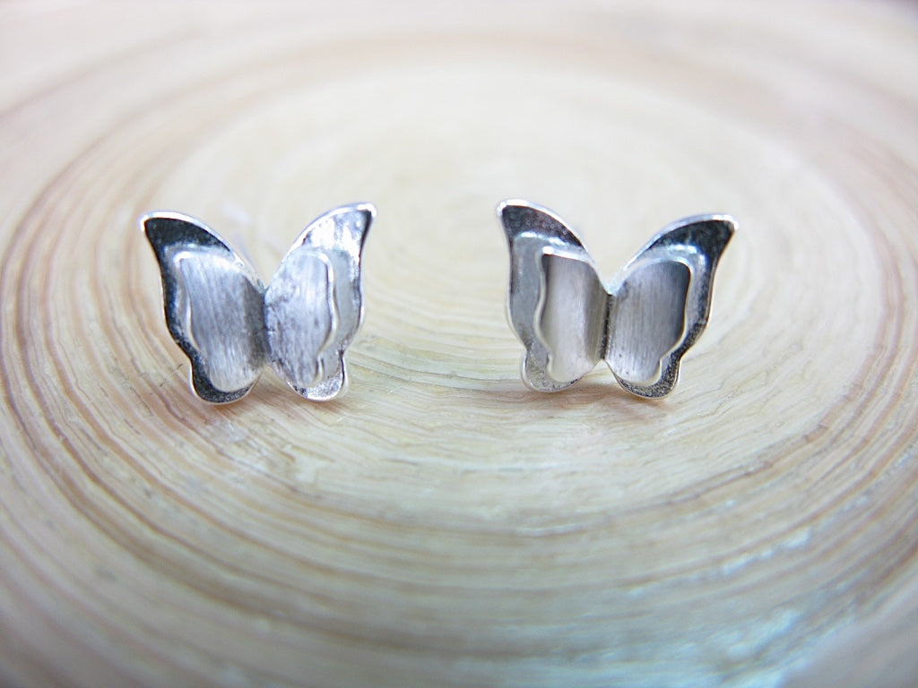 Butterfly 925 Sterling Silver Stud Earrings