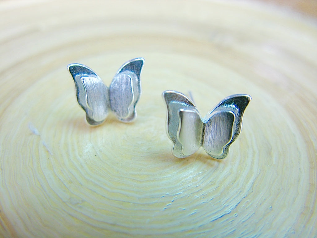 Butterfly 925 Sterling Silver Stud Earrings