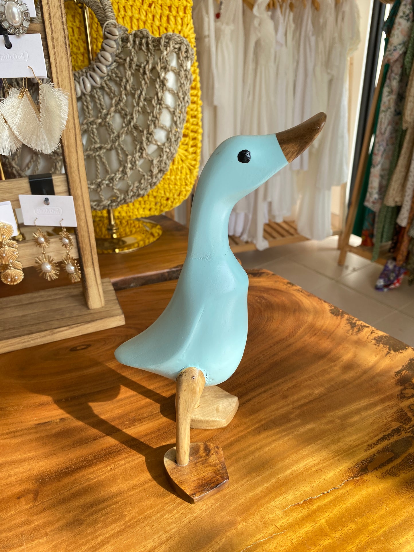 Wooden Hand Carved Duck