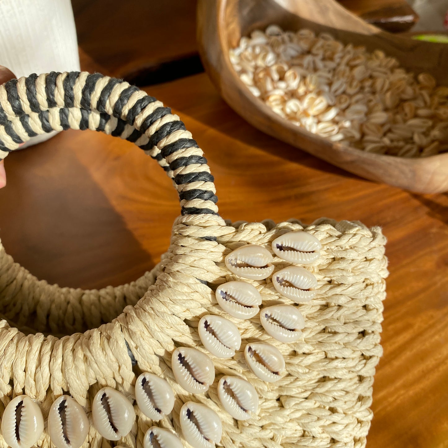 Natural Sea Shell Bag | Beige