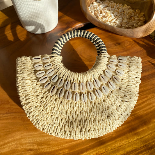 Natural Sea Shell Bag | Beige