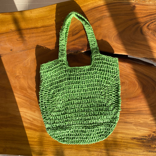 Green Straw Bag