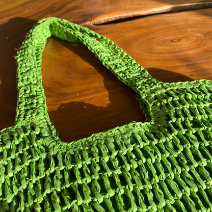 Green Straw Bag