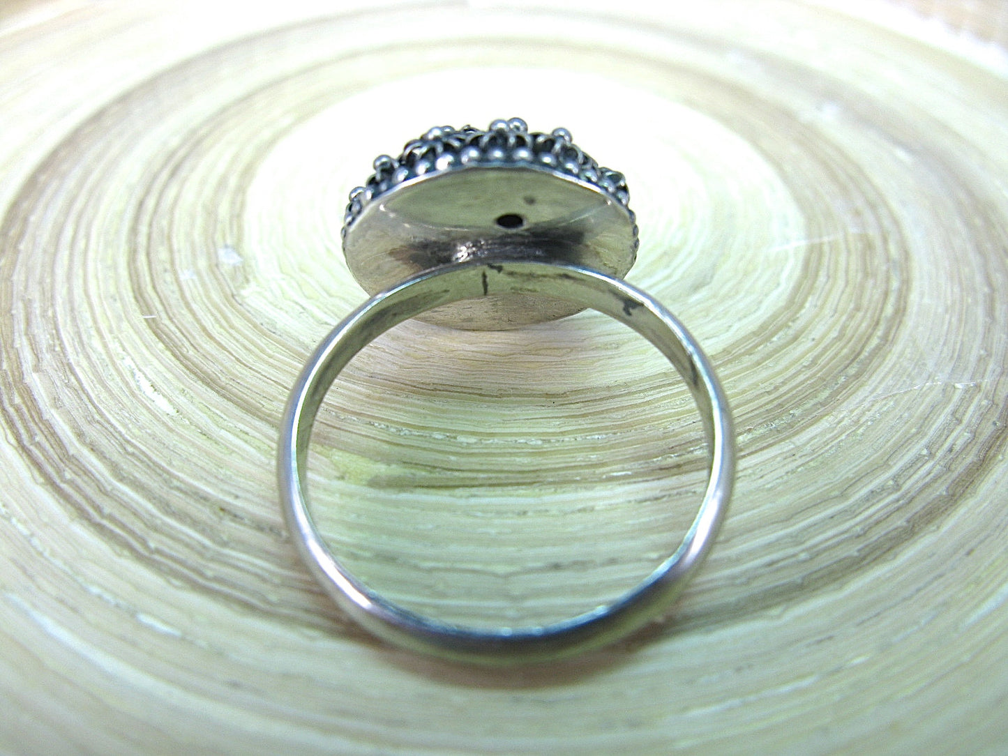 Sea Urchin Balinese Oxidized 925 Sterling Silver Ring