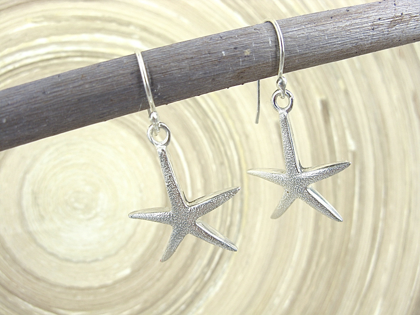 Starfish Matte Earrings in 925 Sterling Silver