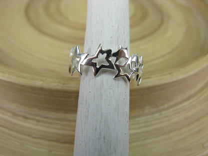 Eternity Filigree Star Ring in 925 Sterling Silver