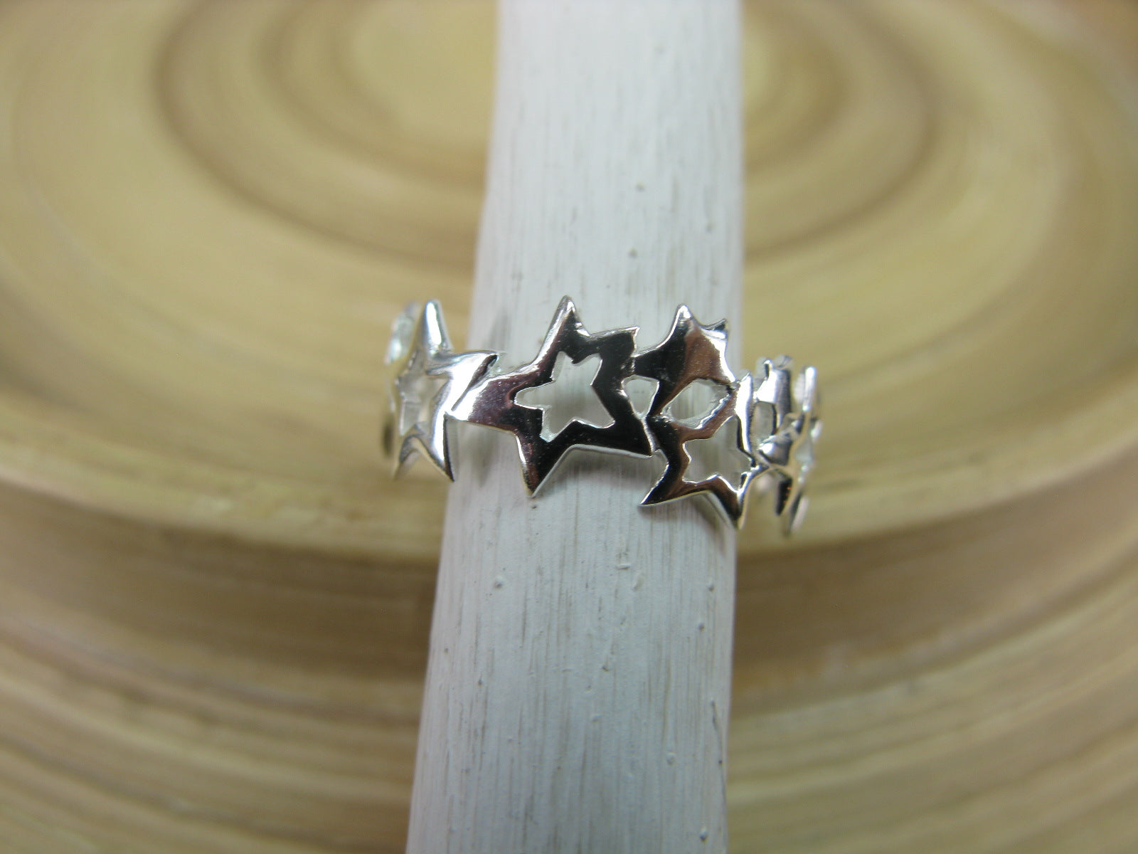 Eternity Filigree Star Ring in 925 Sterling Silver