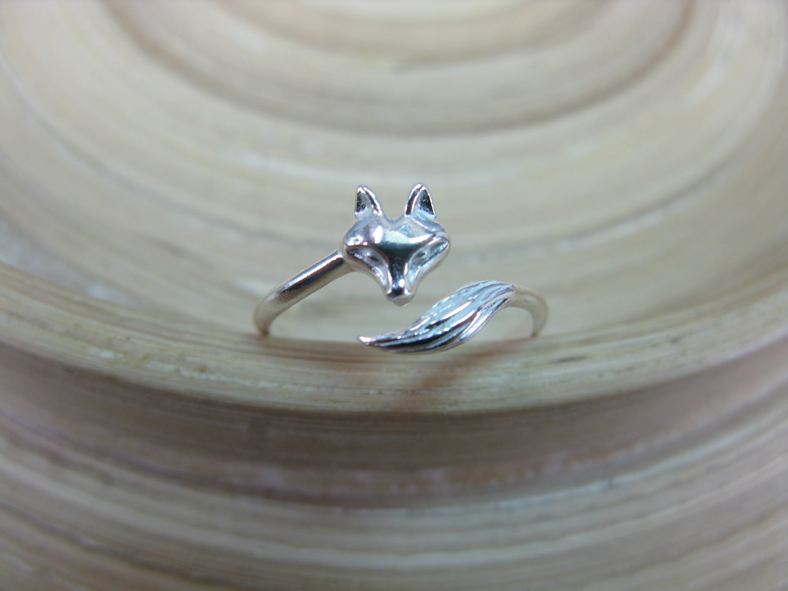 Fox 925 Stelring Silver Ring