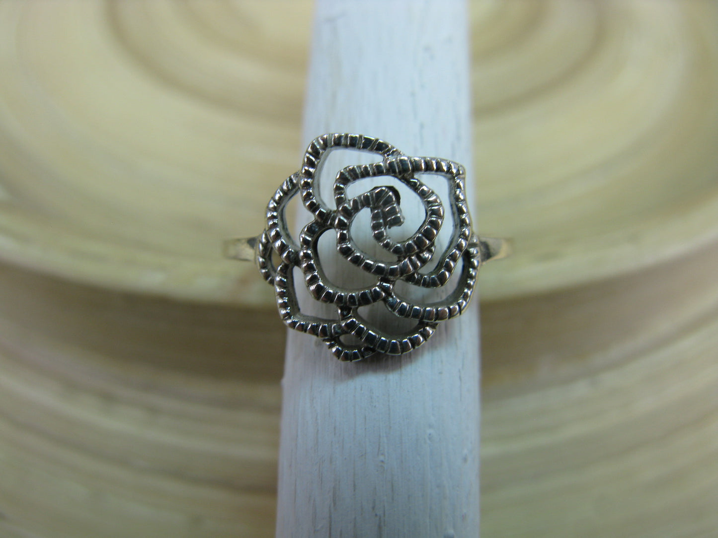 Rose Filigree Ring in 925 Stelring Silver