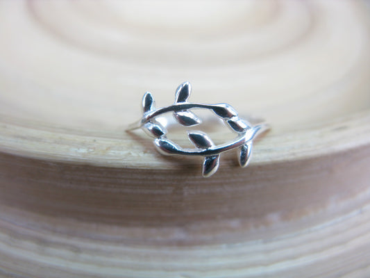 Tree Branch Ring in 925 Sterling Silver