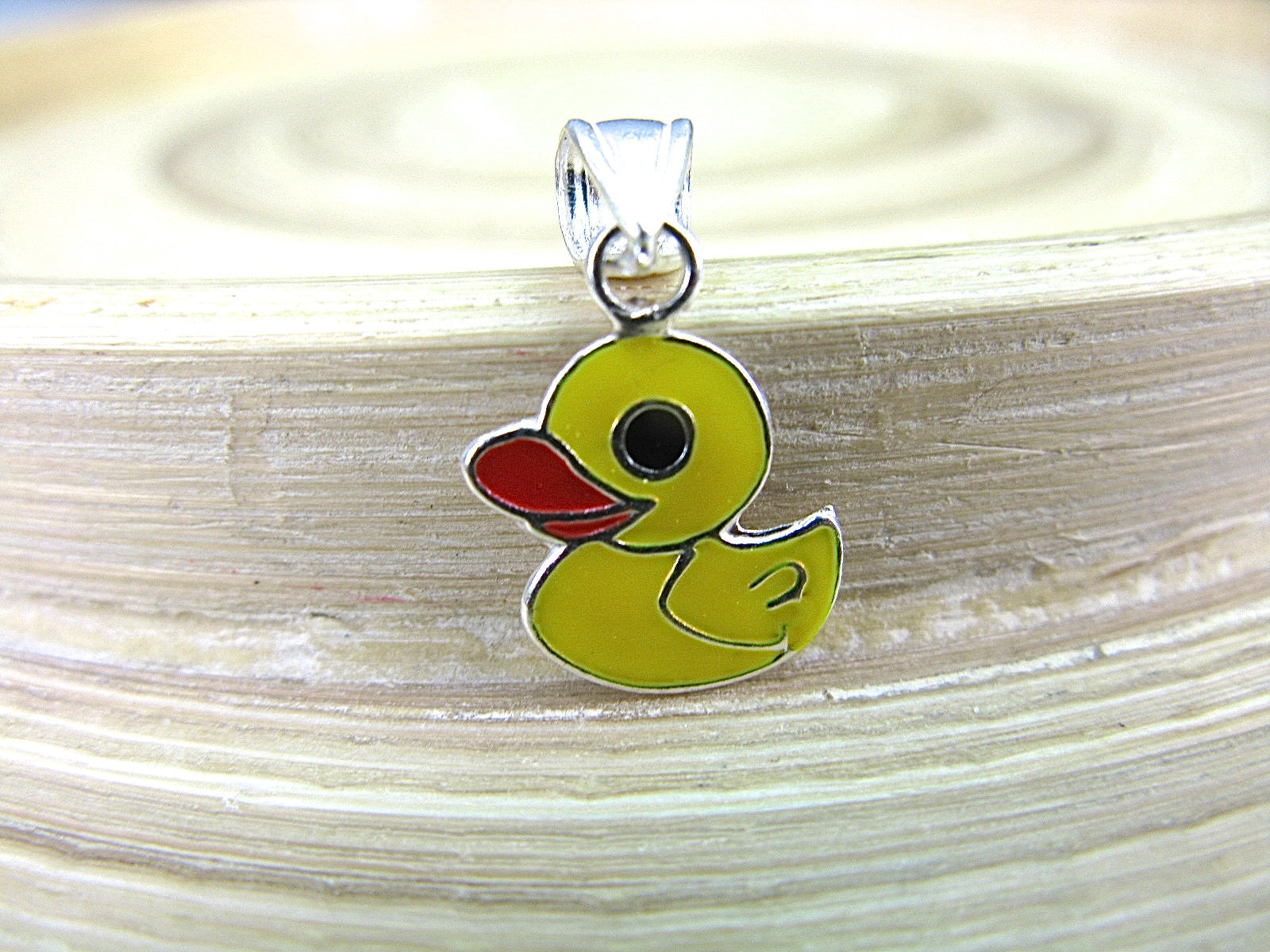 Yellow Duck 925 Sterling Silver Pendant Pendant Faith Owl - Faith Owl