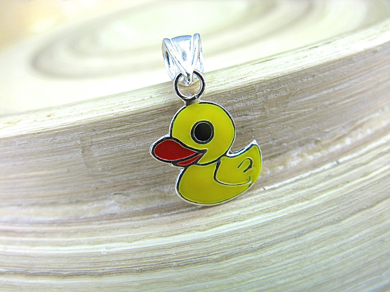 Yellow Duck 925 Sterling Silver Pendant Pendant Faith Owl - Faith Owl