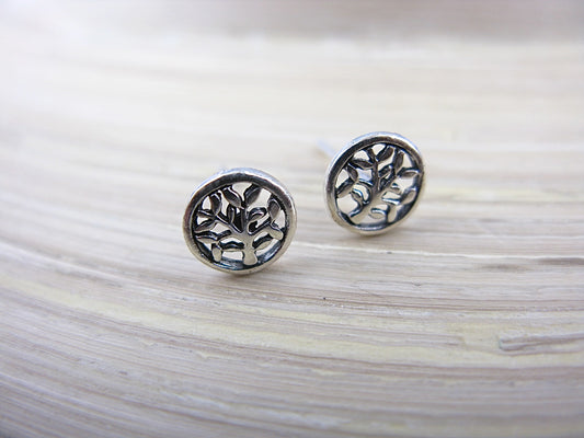 Tree of Life Filigree 925 Sterling Silver Stud Earrings Stud Faith Owl - Faith Owl