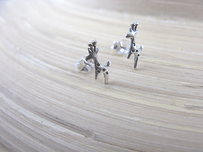 Giraffe Oxidized 925 Sterling Silver Stud Earrings Stud Faith Owl - Faith Owl