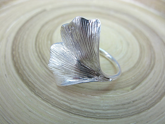 Large Flower Petal 925 Sterling Silver Ring Ring - Faith Owl