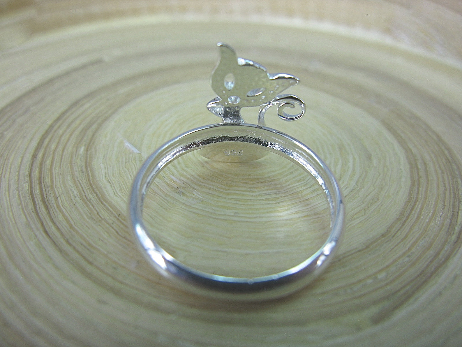 Cat Animal 925 Sterling Silver Ring Ring Faith Owl - Faith Owl