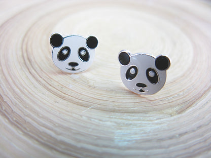 Panda 925 Sterling Silver Stud Earrings Stud Faith Owl - Faith Owl