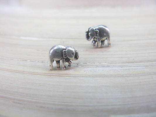 Elephant 925 Sterling Silver Stud Earrings Stud - Faith Owl