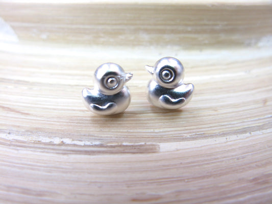 Duck 925 Sterling Silver Stud Earrings Stud - Faith Owl