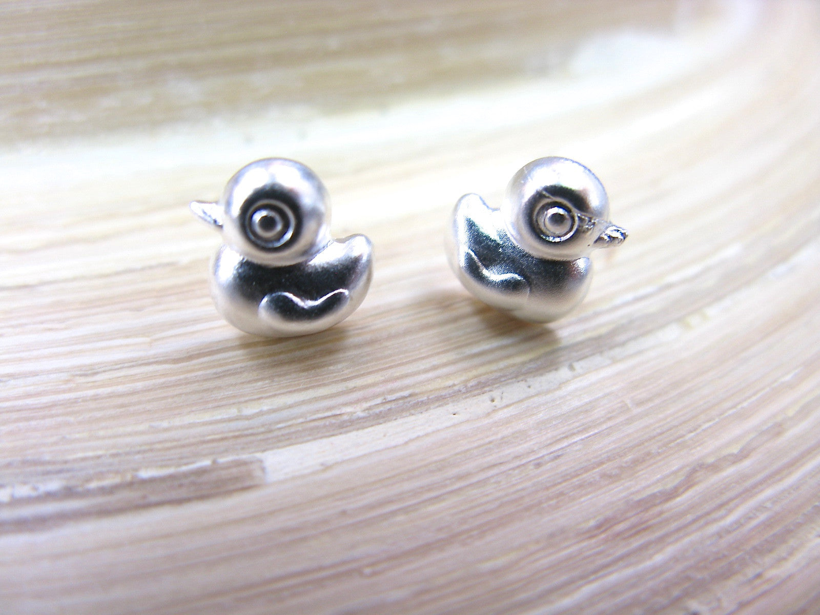 Duck 925 Sterling Silver Stud Earrings Stud - Faith Owl