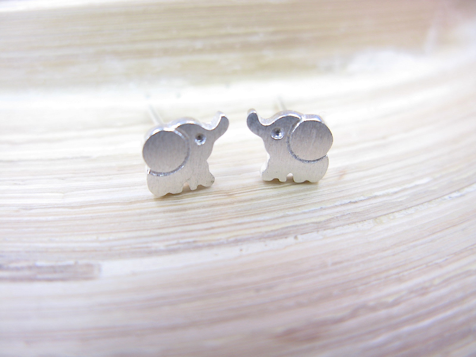 Elephant 925 Sterling Silver Stud Earrings Stud Faith Owl - Faith Owl