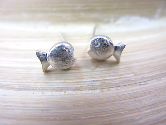 Fish 925 Sterling Silver Stud Earrings Stud - Faith Owl