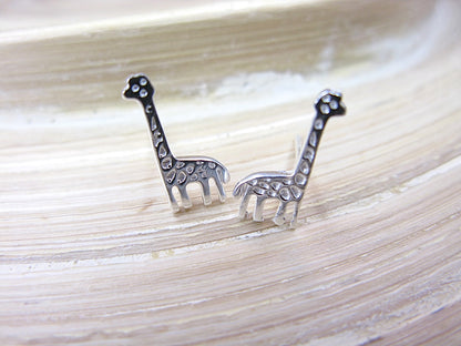 Giraffe 925 Sterling Silver Stud Earrings Stud Faith Owl - Faith Owl