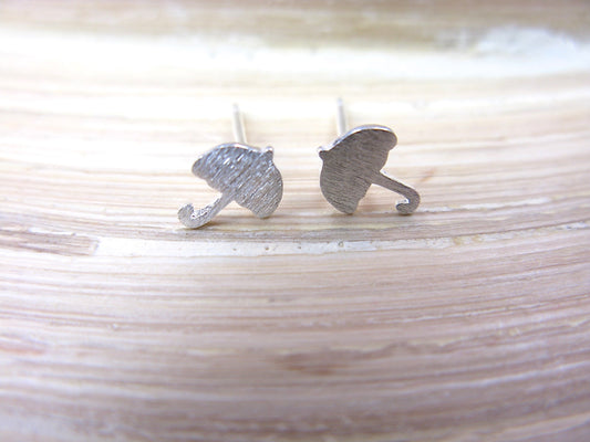 Umbrella Weather 925 Sterling Silver Stud Earrings Stud Faith Owl - Faith Owl