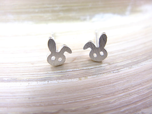 Rabbit Bunny 925 Sterling Silver Stud Earrings Stud Faith Owl - Faith Owl