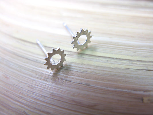 Tiny Sun Sunshine 925 Sterling Silver Stud Earrings Stud Faith Owl - Faith Owl