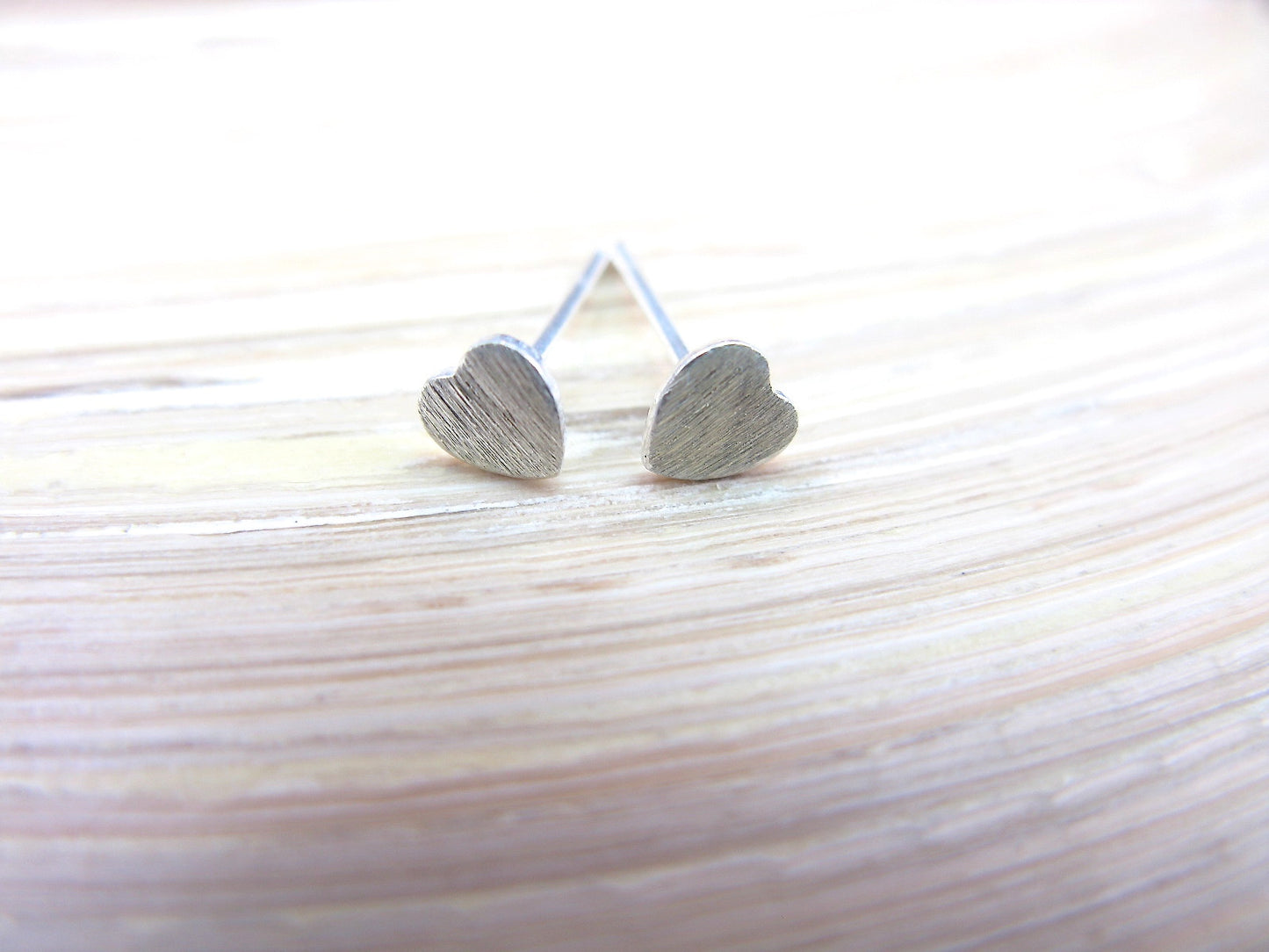 Tiny Heart 925 Sterling Silver Stud Earrings Stud Faith Owl - Faith Owl